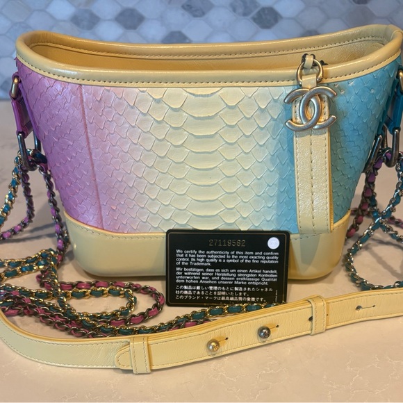 Chanel Python Small Gabrielle Rare! - Picture 2 of 8